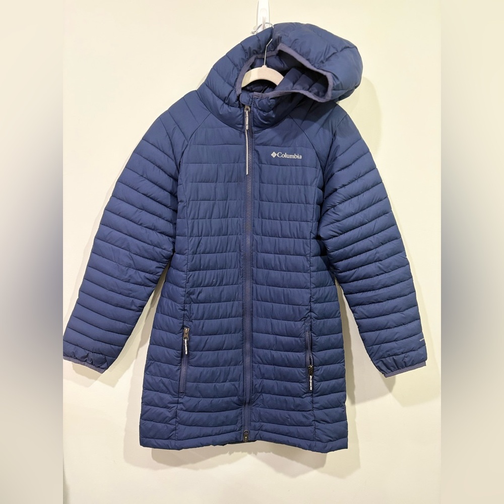 Columbia Kids Navy Hooded Puffer Coat
